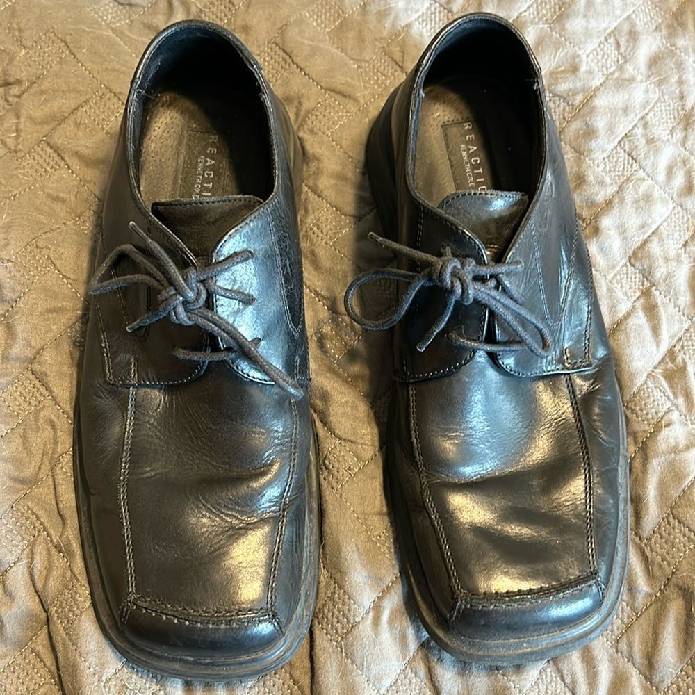 Kenneth Cole Reaction men’s black dress wedding Shoes size 9